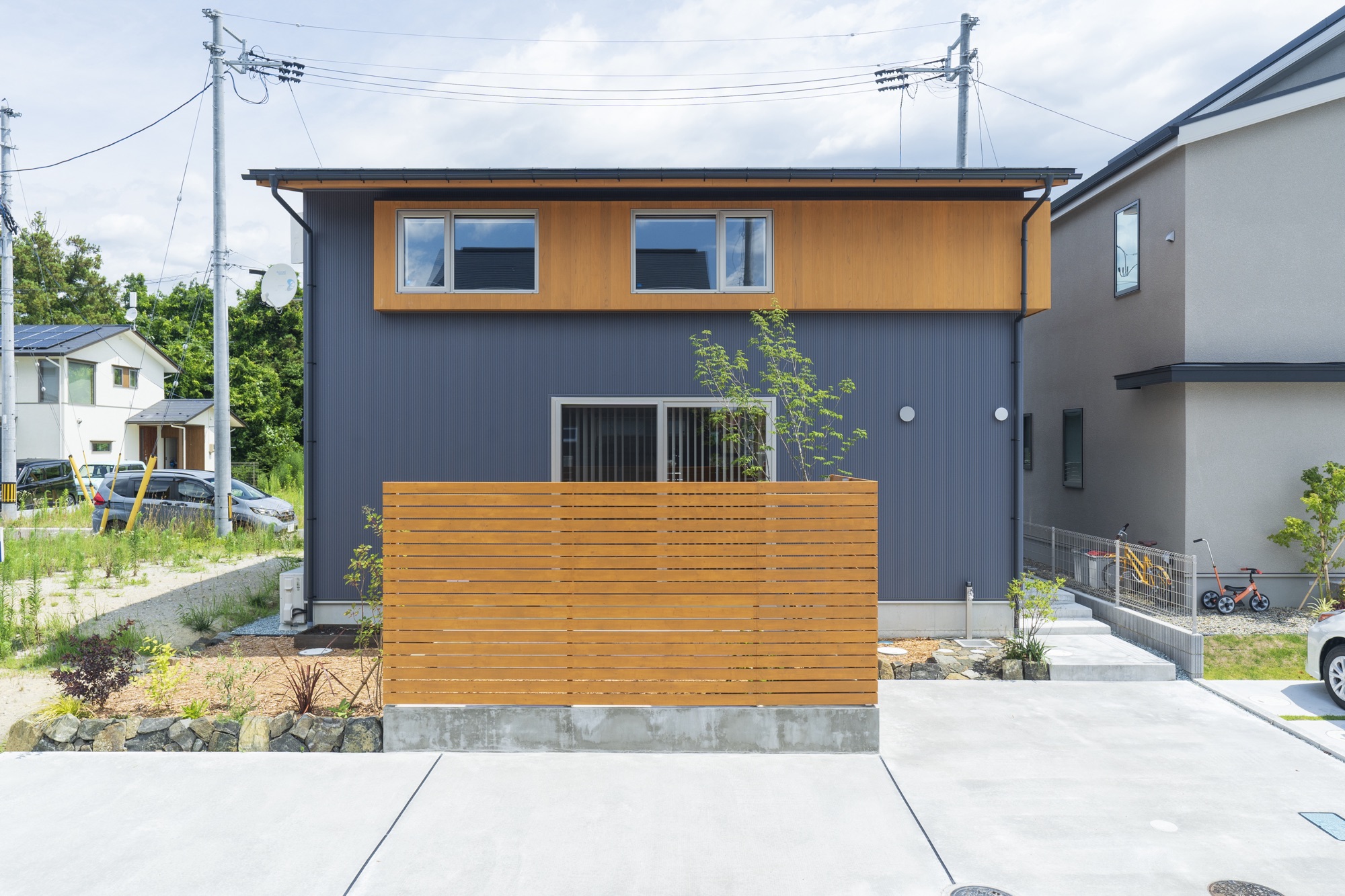 「太陽を迎える片流れの家」雑誌取材