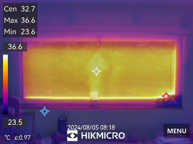 ハニカムブラインドを設置しました